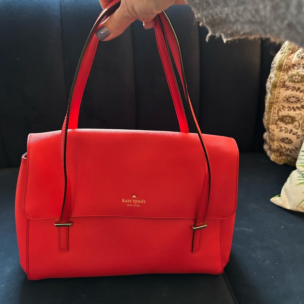 Kate Spade Red Leather Satchel